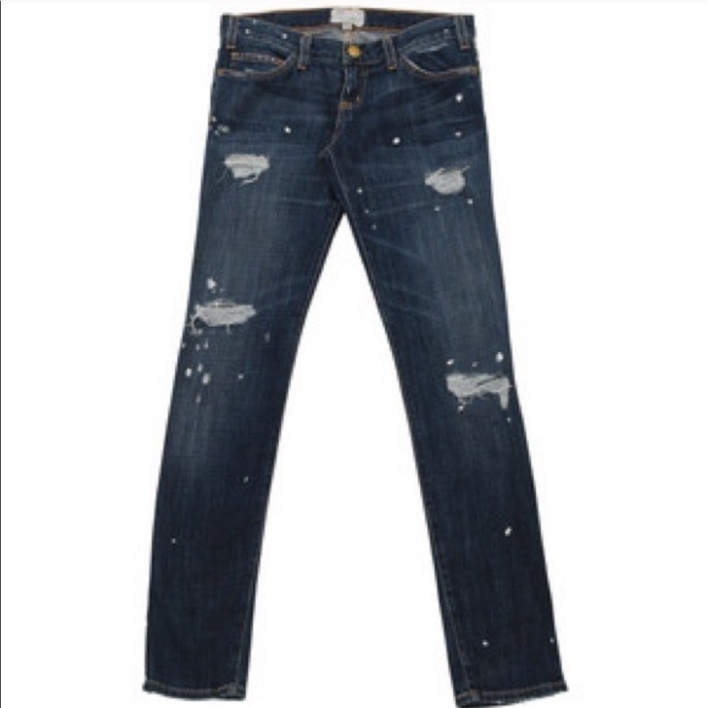 SALE TODAY ONLY  CURRENT ELLIOTT SKINNY LOVE DESTROYED DENIM JEANS